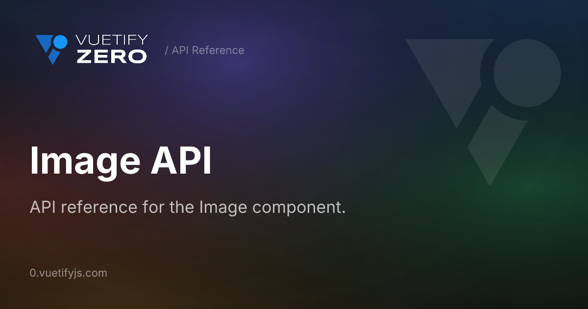 Image API — Vuetify0