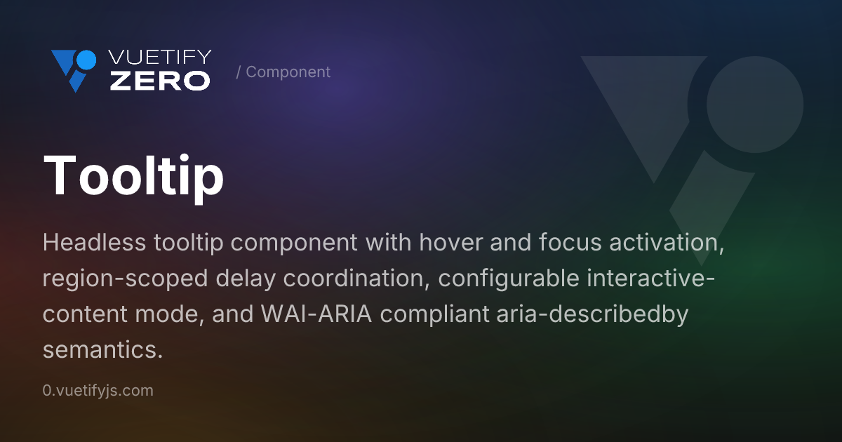 Tooltip - Headless Description Tooltip with Hover and Focus Triggers ...